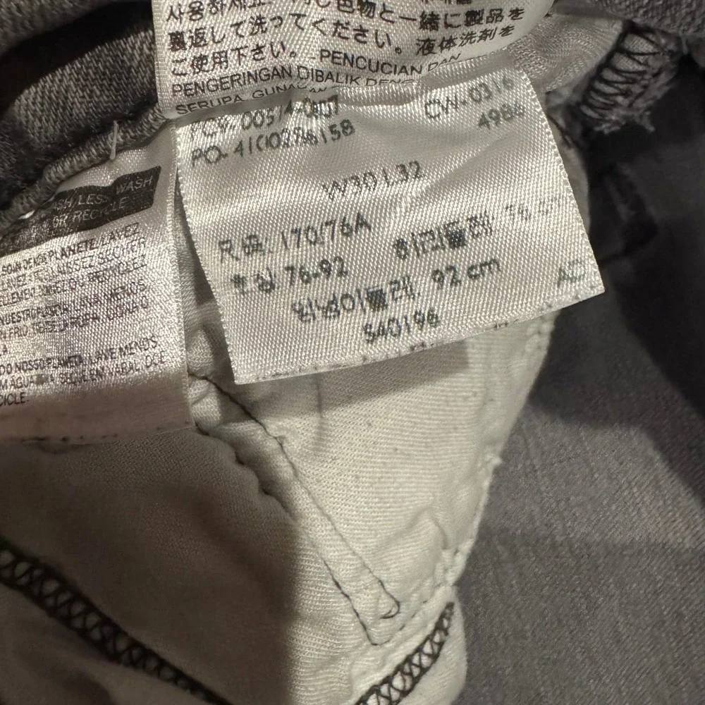 Levi 514 Straight Fit Jeans Mens 30x32 Gray Denim‎ Grunge Streetwear Indie Skate